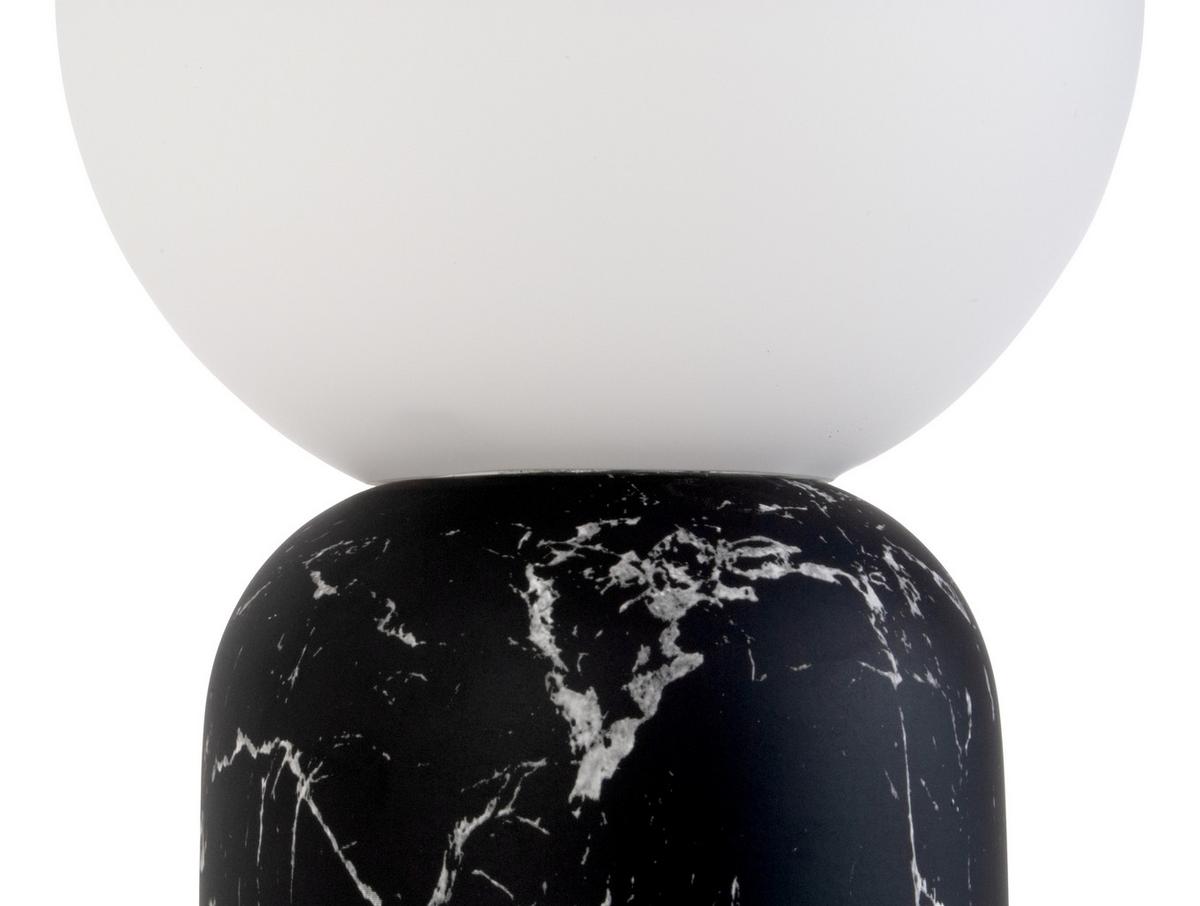LAMPA STOŁOWA LM1959BK - biały/czarny, Trend, metal/szkło (15/32cm) - Present Time