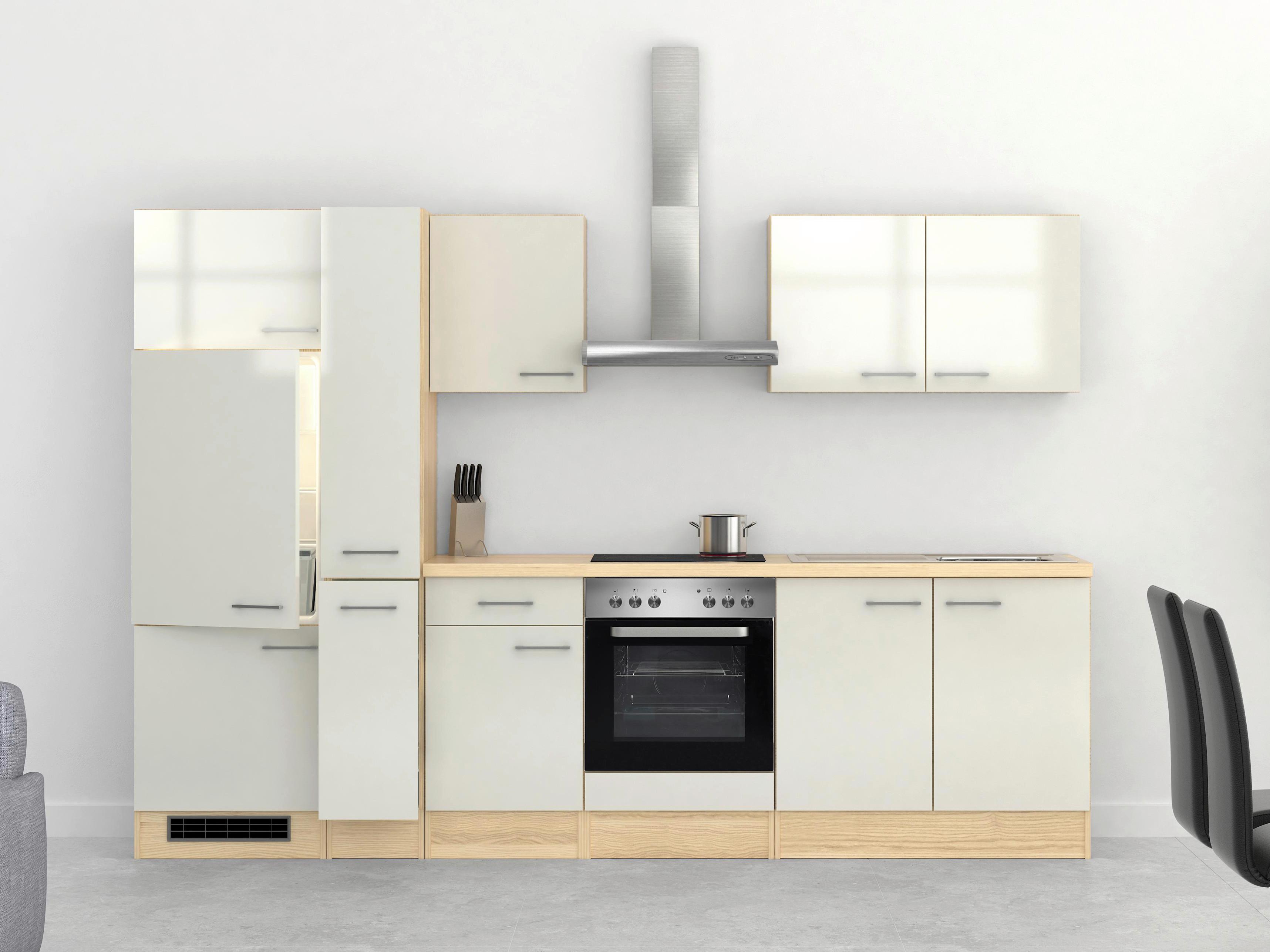 Kuhinjski Blok Abaco 300-2501-041 - sedef/boje bagrema, Modern, drvni materijal (300cm) - MID.YOU