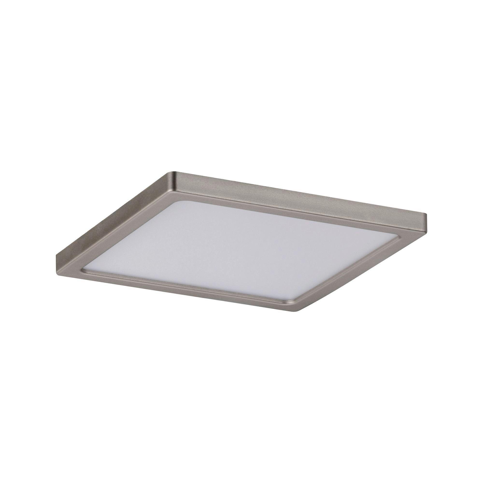 LED-Paneel Panel Areo dimmable in Nickelfarben max. 8 Watt - Nickelfarben, Basics, Kunststoff (12/12/1cm) - Paulmann