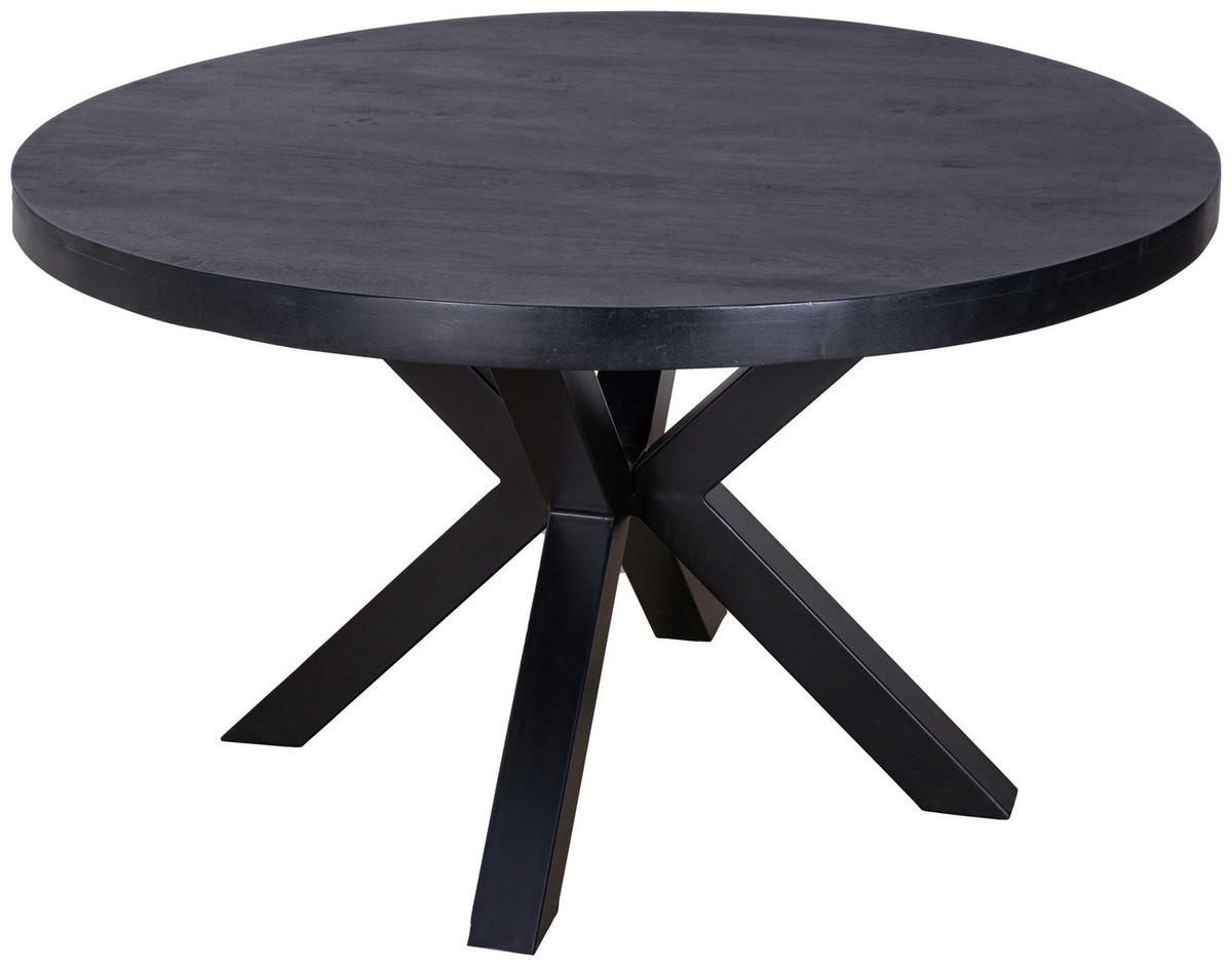 STÓŁ DO JADALNI ARUGAM - czarny, Modern, metal/drewno (130/130/76cm) - MID.YOU