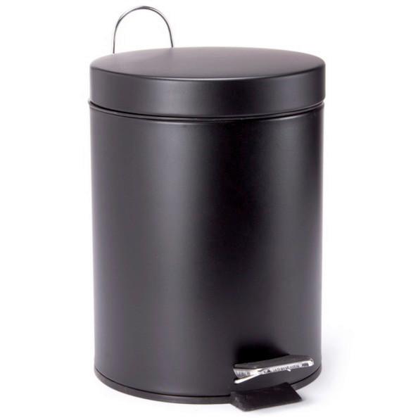 Treteimer 100265 - Schwarz, Basics, Kunststoff/Metall (17/25cm) - Spirella