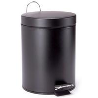 Treteimer 100265 - Schwarz, Basics, Kunststoff/Metall (17/25cm) - Spirella