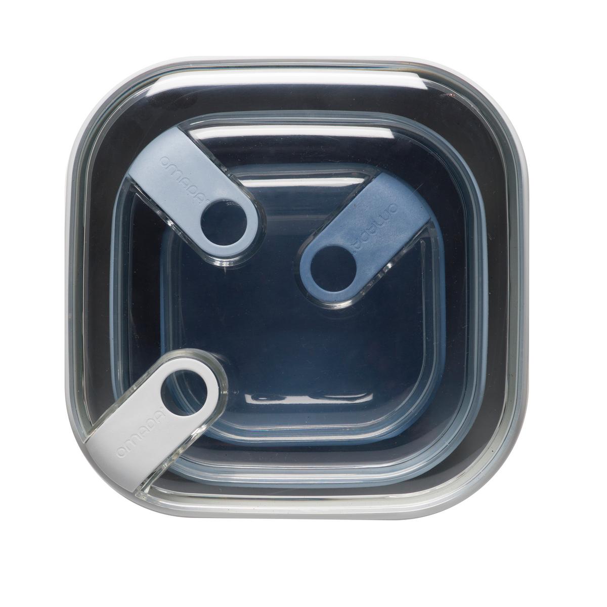 Frischhaltedosenset Sky, 3-teilig - Blau/Transparent, Basics, Kunststoff (19,5/19,5/10,5cm)