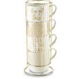 Skodelica Za Kavo Goldy - zlata/bela, Moderno, kovina/keramika (8,8/8,5cm) - Premium Living Skodelica Za Kavo Goldy - zlata/bela, Moderno, kovina/keramika (8,8/8,5cm) - Premium Living