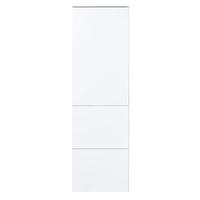 Garderobenschrank in Weiss - Weiss/Silberfarben, Modern, Holzwerkstoff/Metall (55/179/37cm) - Mömax