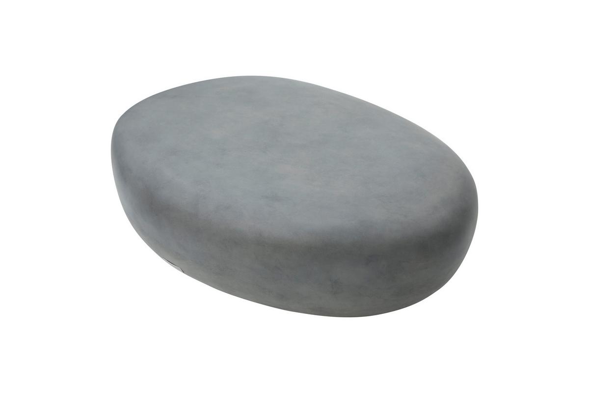 Loungetisch Hawaii Grau - Grau, MODERN, Stein (121,3/91,4/35,6cm) - Gardenson