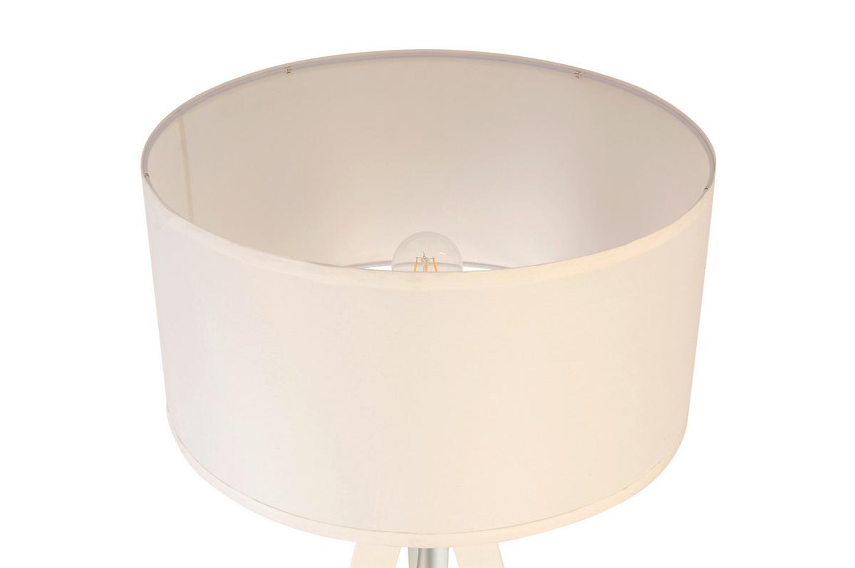 LAMPA STOJĄCA SAPHIRE - biały, Trend, tworzywo sztuczne/metal (45/153cm) - Novel