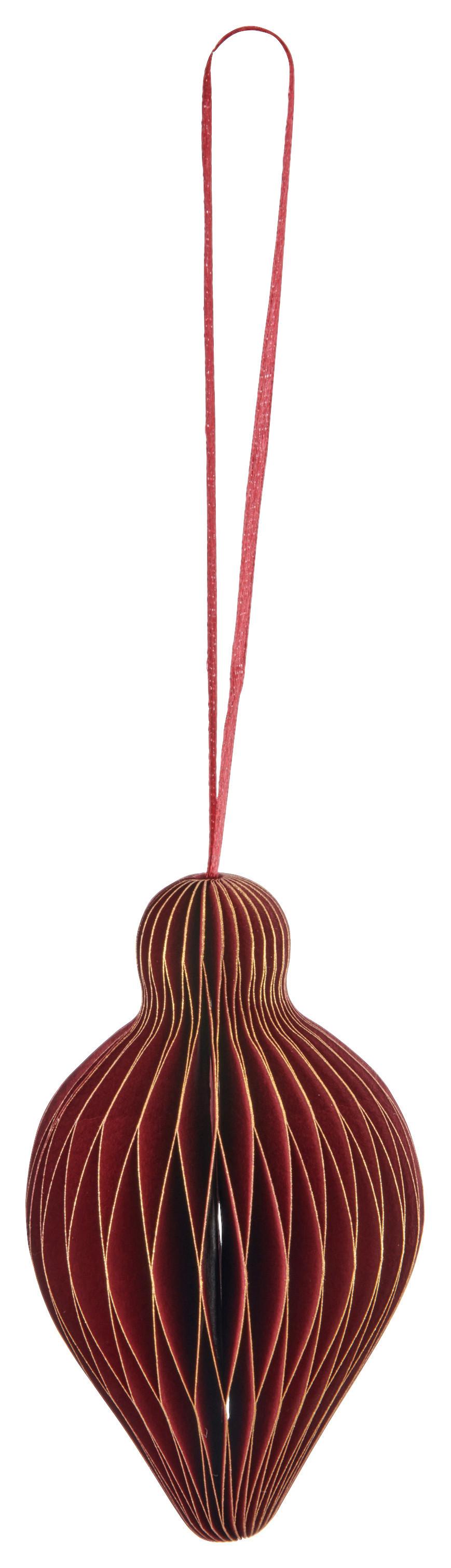 Dekohänger Papierhänger I Dunkelrot - Dunkelrot, Basics, Papier (6/10/6cm) - Mömax