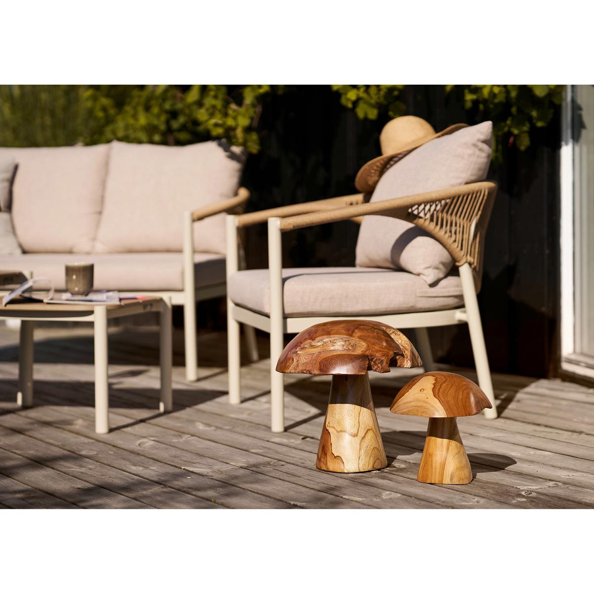 DEKOPILZ KODI DECORATION MUSHROOMS - Teakfarben, Basics, Holz