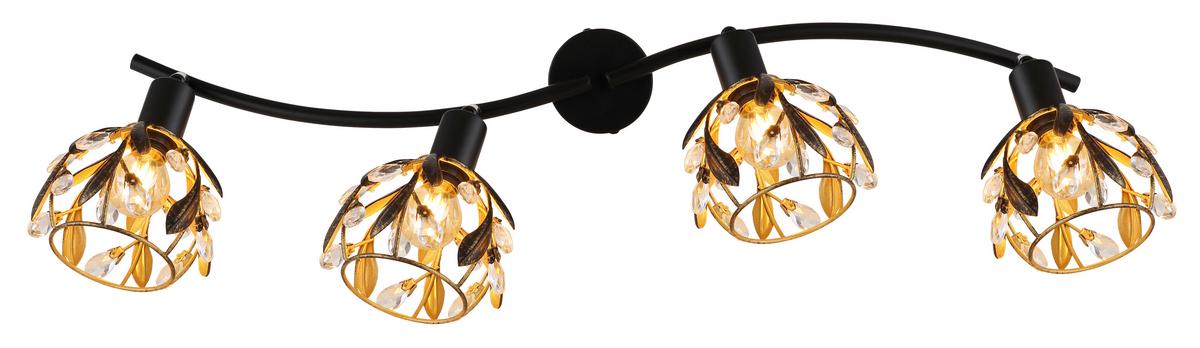 STRAHLER 15759-4 MIKA - Klar/Goldfarben, Basics, Kunststoff/Metall (70/12/15,5cm) - Globo