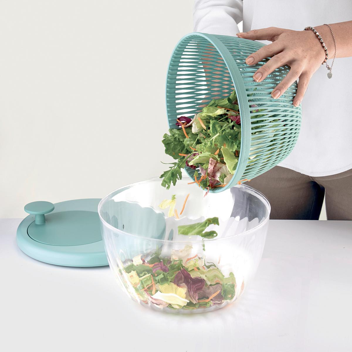 WIRÓWKA DO SAŁATY 170900175 - oliwkowa zieleń, Basics (26cm) - GUZZINI