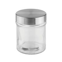 Vorratsdose Reiner ca. 300ml - Klar/Edelstahlfarben, MODERN, Glas/Metall (8,5/10,5cm) - Mömax