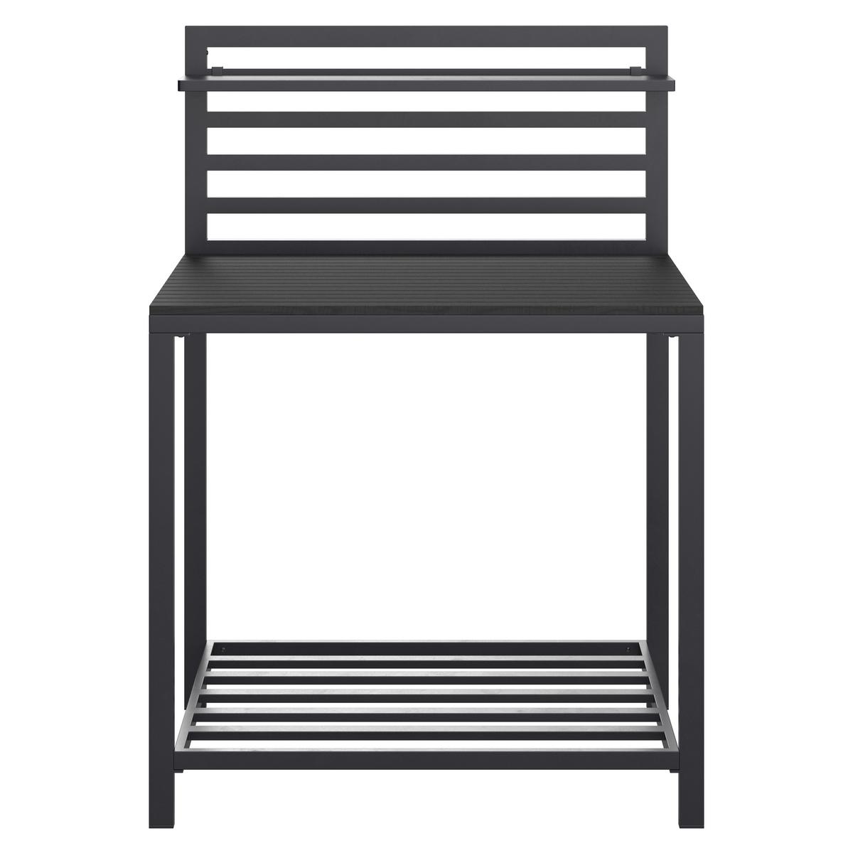 Outdoorküche Mara 2 in Anthrazit - Anthrazit, Natur, Kunststoff/Metall (90/127/61,5cm) - Mömax