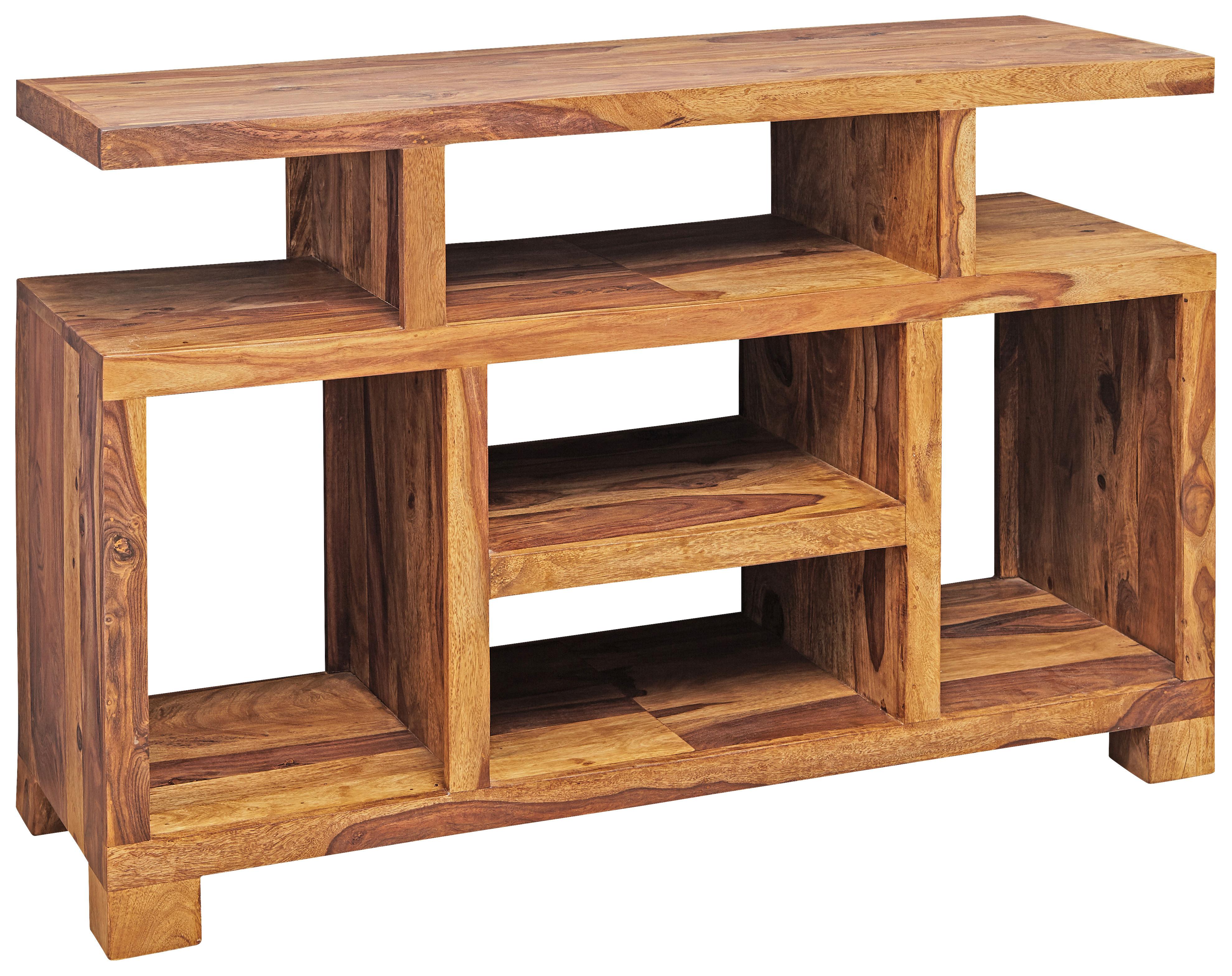 Komoda Mumbai, Pravi Les - barve indijskega rožnega lesa, Design, les (115/76,5/41cm) - MID.YOU