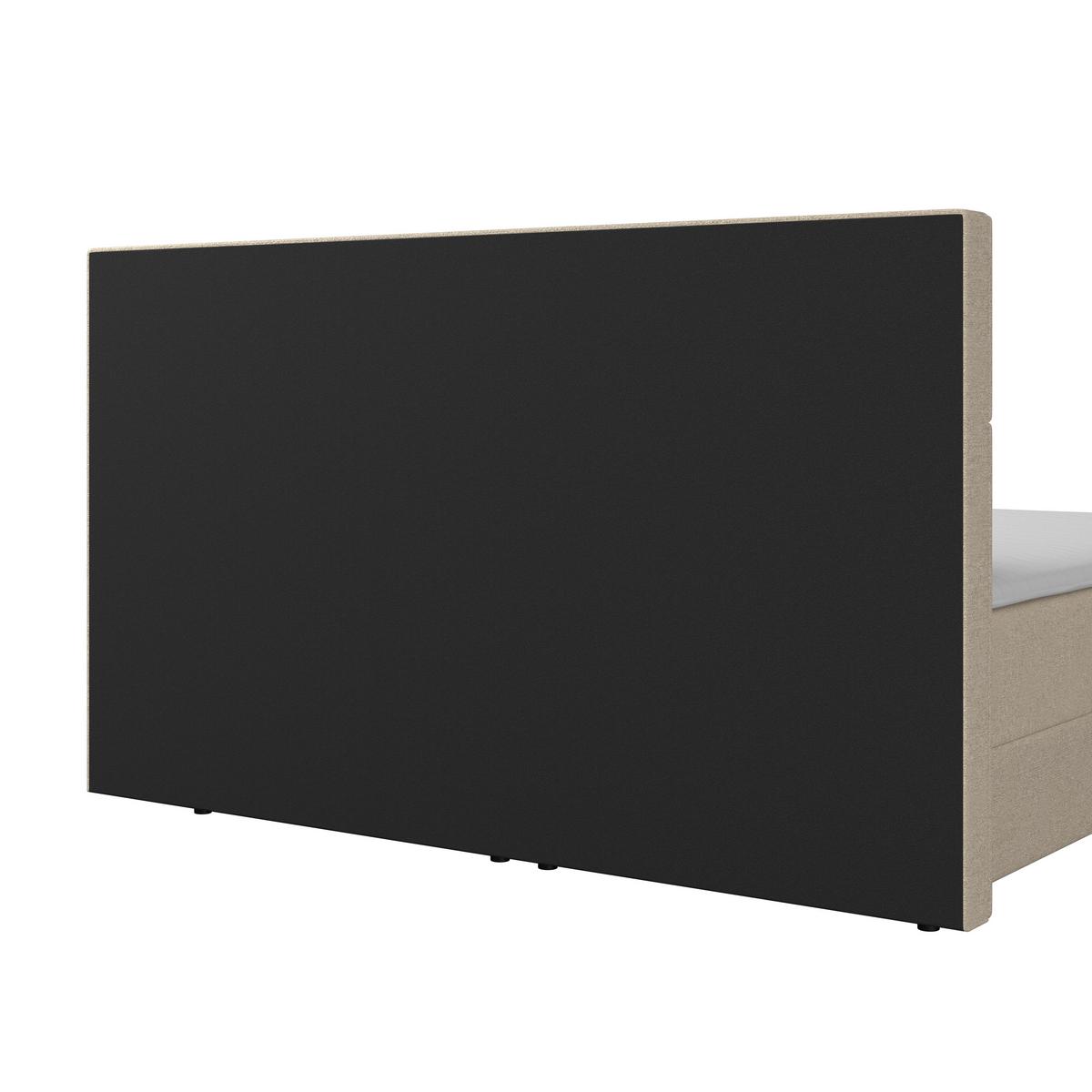 Box Ágy Lily - bézs, Modern, textil/fa (180/200cm) - Bessagi Home