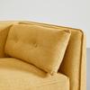 RECAMIERE FANNY - gul/naturfärgad, Modern, trä/textil (154/55/73cm) - Bessagi Home
