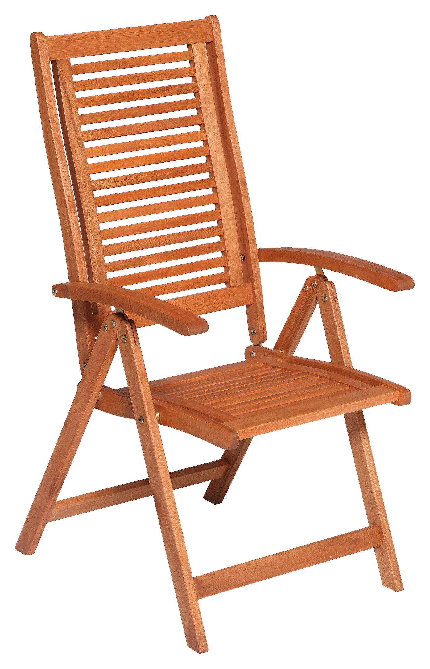 Gartenklappsessel Cordoba Naturfarben Eukalyptus - Naturfarben, Basics, Holz (58/114/68cm) - Gardenson