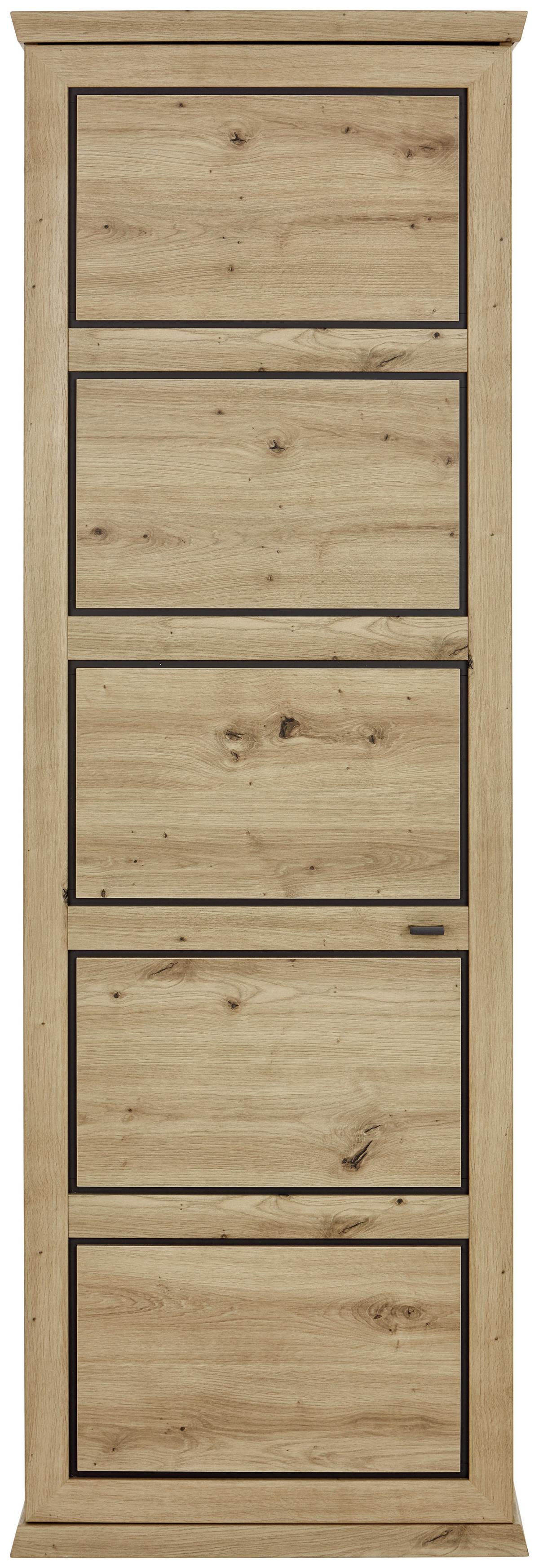 Garderobna Omara Harvey, Barva Hrasta - barve hrasta/antracit, Trendi, kovina/leseni material (64,2/196,6/38,5cm) - Mömax