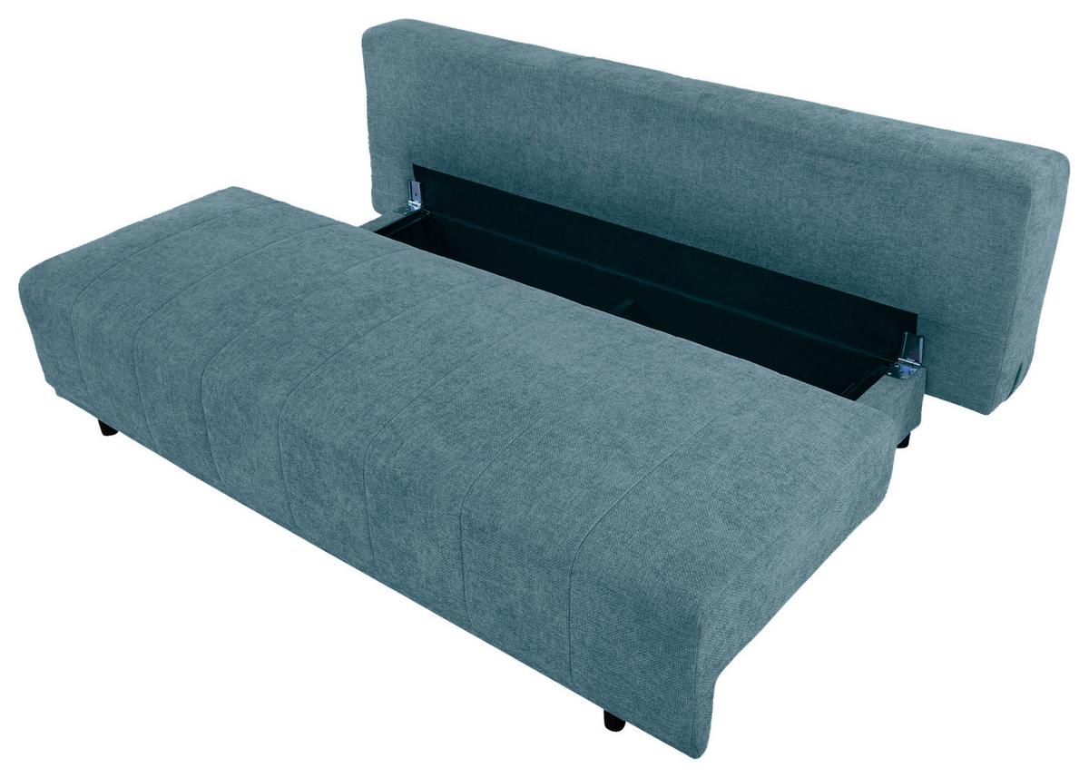 Sofa Daisy - plava/crna, Moderno, drvo/tekstil (194/89/87cm) - Mömax