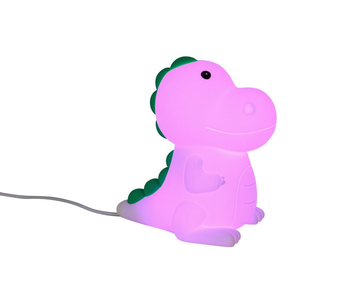 Nočna Lučka Dino - bela, Moderno, umetna masa (8,5/13,8/13,5cm) - Mömax