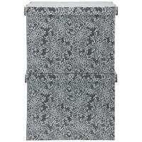 Box mit Deckel Jimmy aus Karton, 2er Set - Schwarz/Weiß, Karton (44,3/33,5/32,5cm) - Mömax