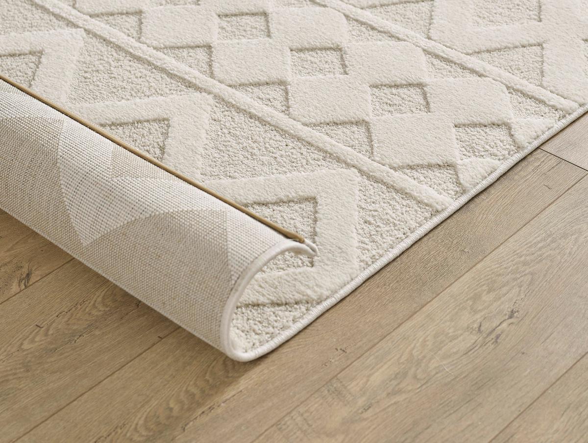 Webteppich Elio Creme/Beige ca. 200x290cm - Beige/Creme, KONVENTIONELL, Textil (200/290cm)