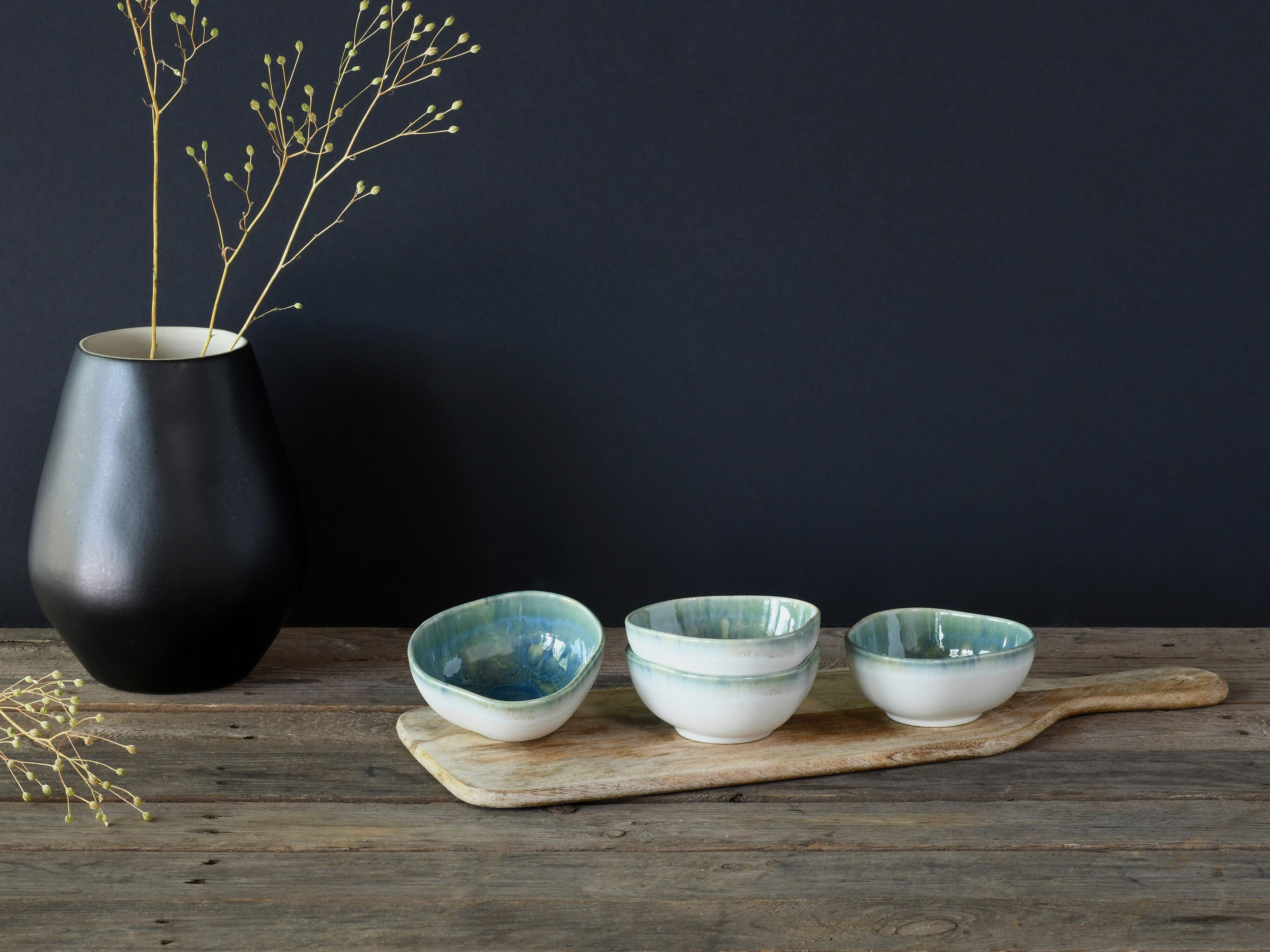 Set Skodelic Za Omake Yuki Uno, 4-Delni - modra/zelena, Basics, keramika (11,5/10cm) - Creatable