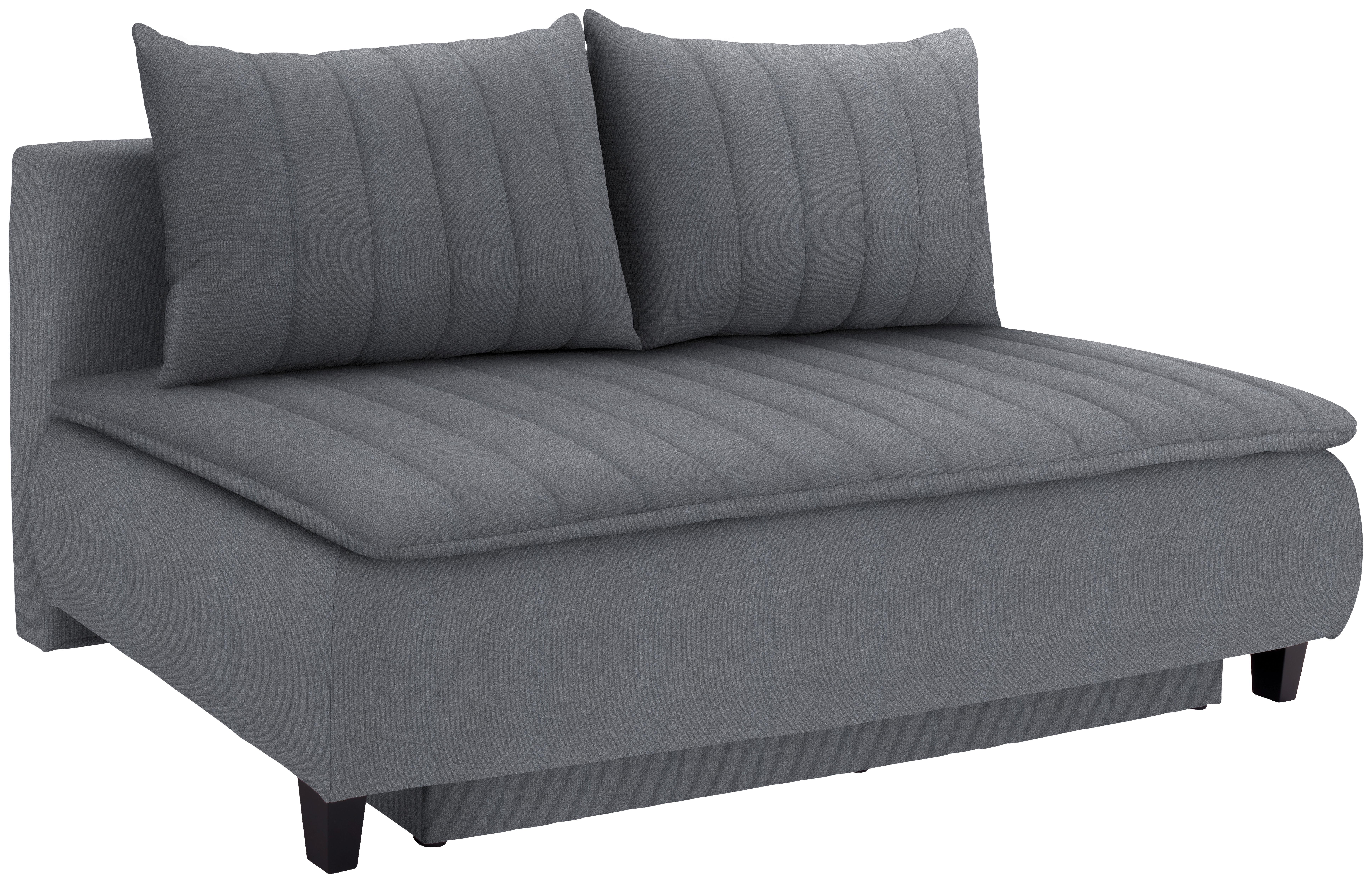Boxspring Sofa Marino - tamno siva/crna, Modern, tekstil/drvo (208/102/96cm) - Based