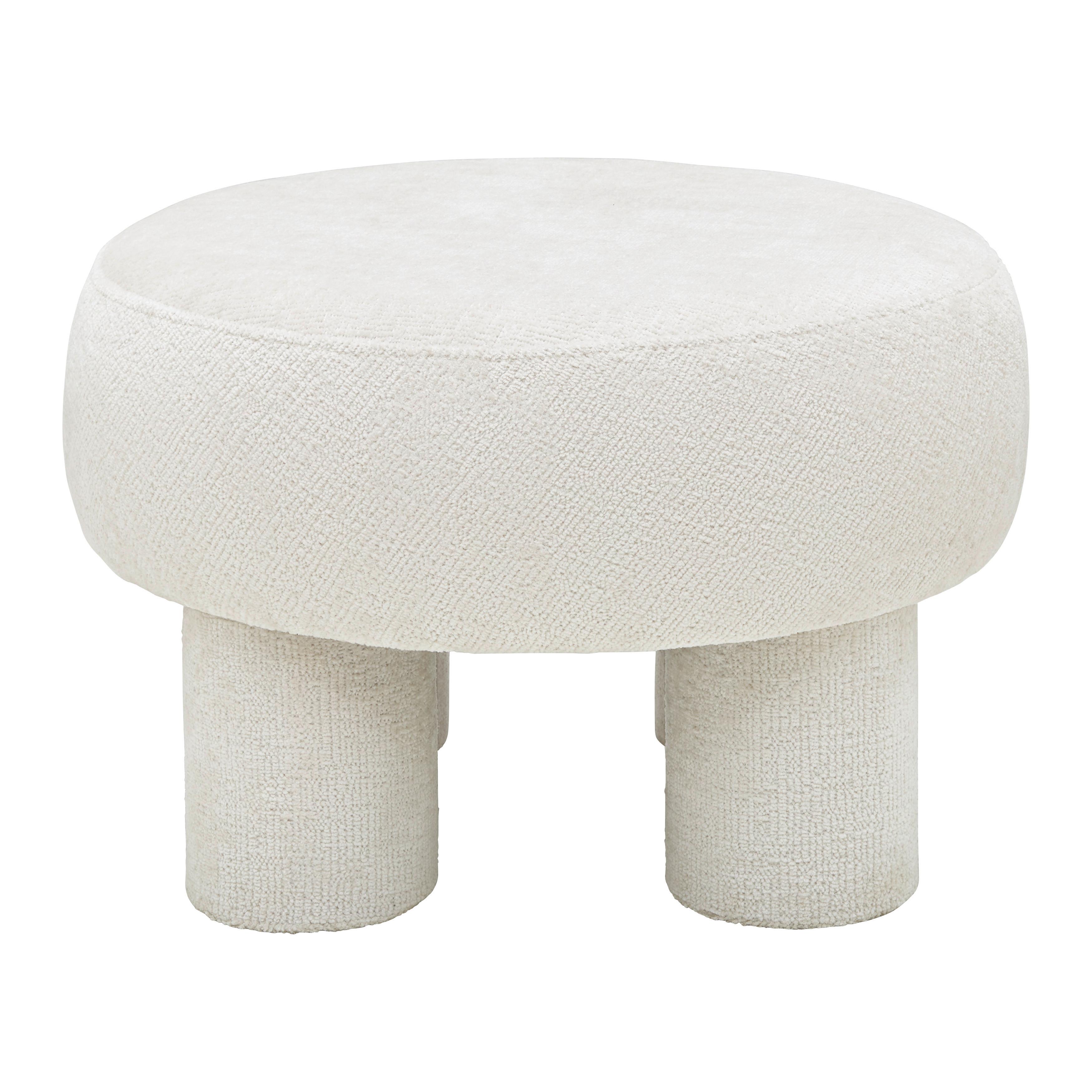 Hocker Trent Beige - Beige, LIFESTYLE, Holzwerkstoff/Textil (51/32cm) - Based