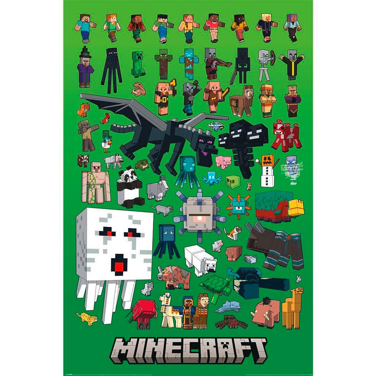 AFFICHE MAXI POSTER MINECRAFT - Papier (61/91,5cm)