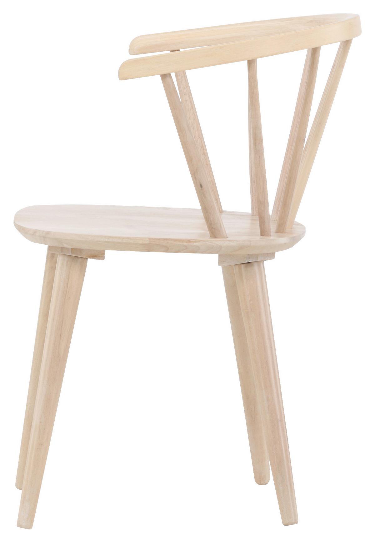 STUHL-SET BOBBY - Weiß, Design, Holz (55/75/53cm) - Livetastic