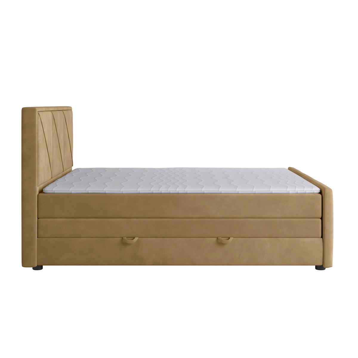 Boxspringbett Bologna ca. 180x200 cm Beige - Beige, MODERN, Holz/Kunststoff (180/200cm) - MID.YOU