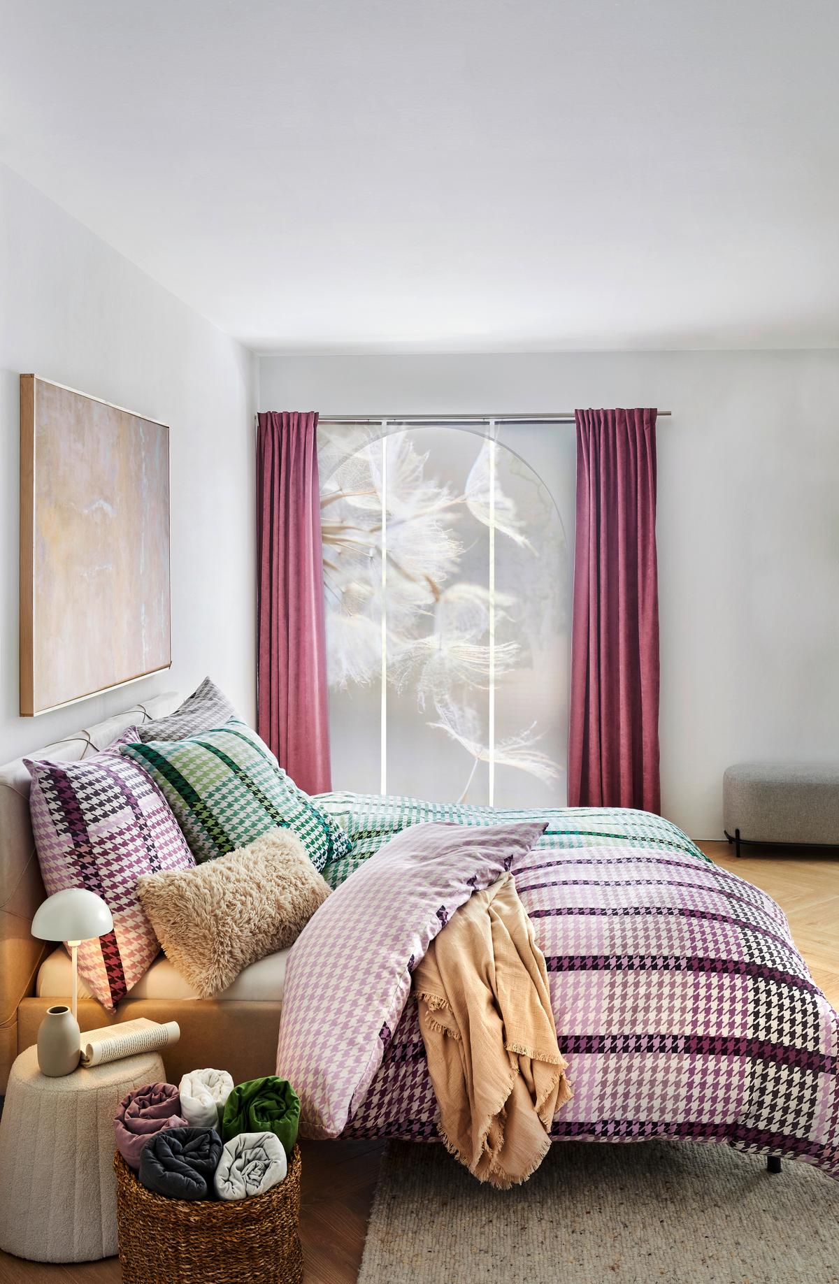 ZASŁONA PANELOWA DINANT - taupe, Basics, tkanina (60/245cm) - Novel