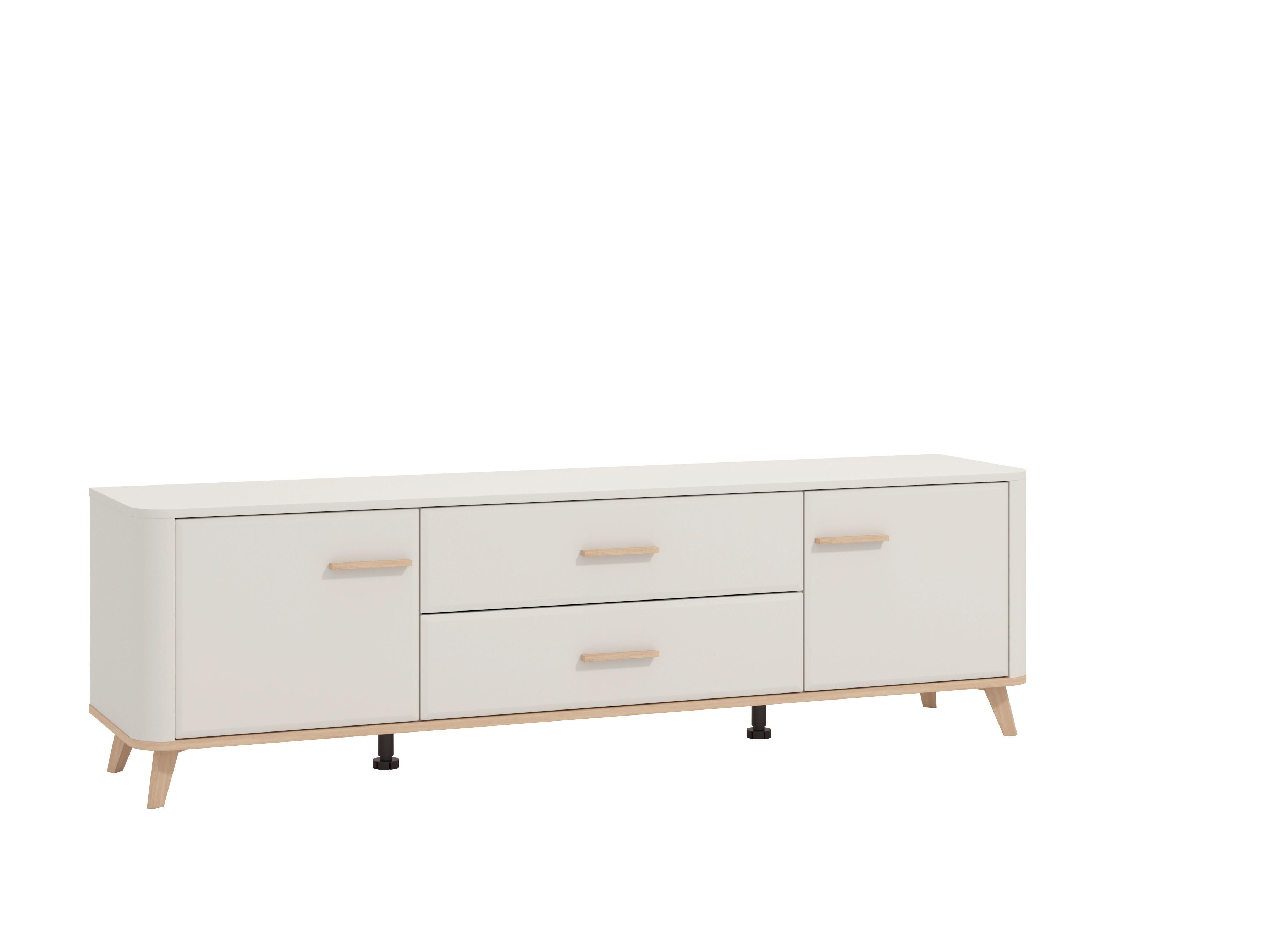 Tv-elem Darwen - kasmírszínű/tölgyfa színű, Modern, faalapú anyag (179,5/52/40cm)