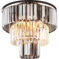 Deckenleuchte Asmir Schwarz/Chrom max. 40 Watt - Chromfarben/Schwarz, MODERN, Kunststoff/Metall (40/33cm)