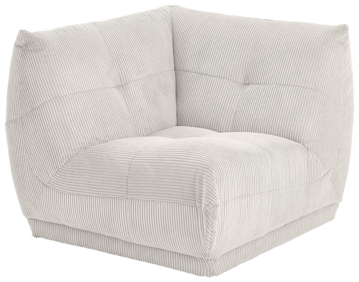 Modul Sofa Giselle Ecke Weiß - Weiß, Trend, Textil (105/80/105cm) - Livetastic
