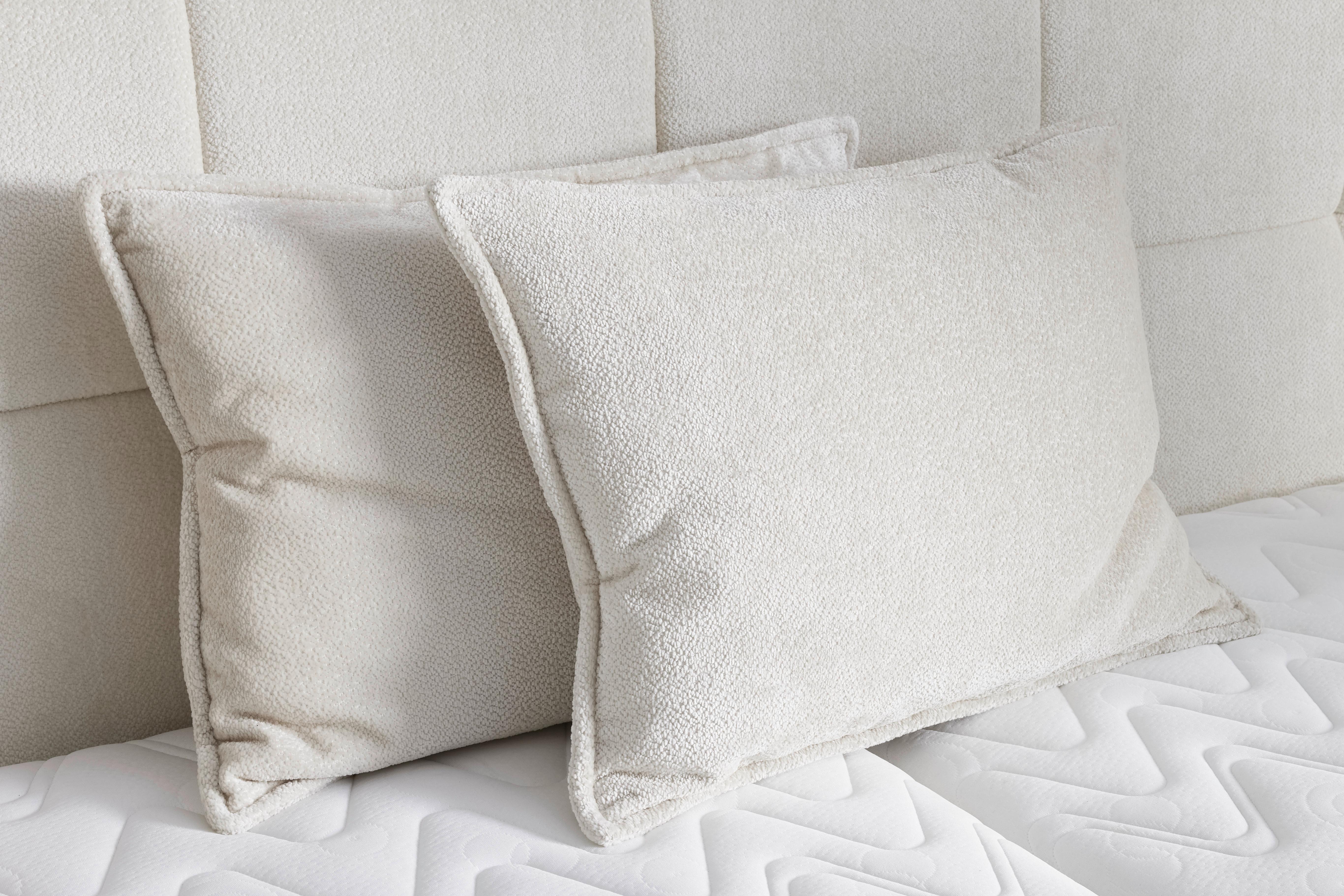 Okrasna Blazina Lea L, 2 Kosa - krem barve, tekstil (62/47cm) - Premium Living
