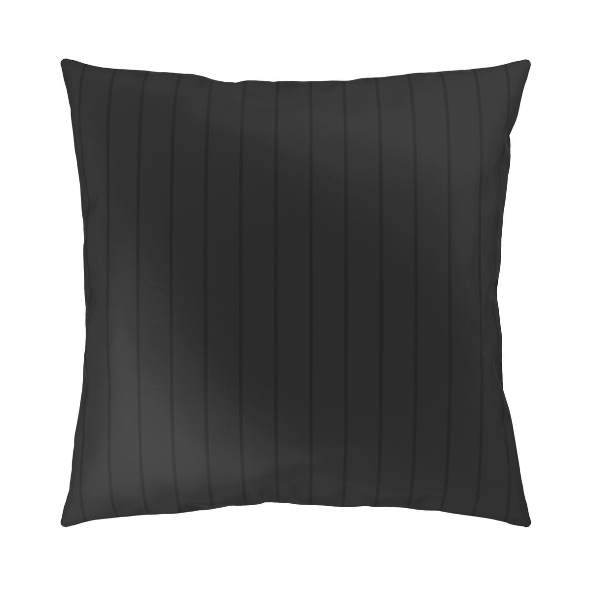 Bettwäsche Dobby Streif Schwarz ca. 135x200cm - Schwarz, Textil (140/200cm) - Mömax