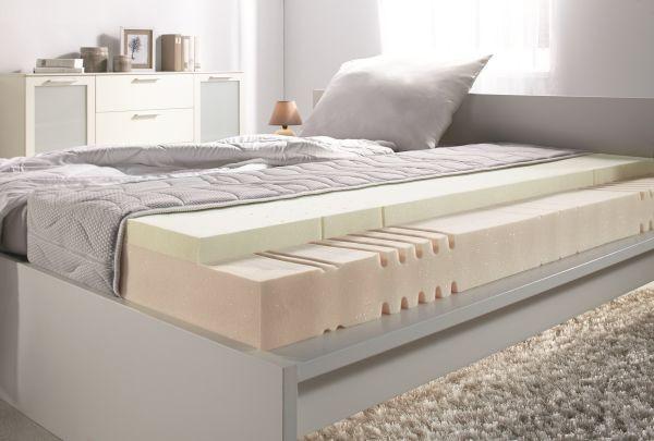 Viscomatratze Premium Sono H3 ca. 140x200cm - Weiß, Textil (140/200cm) - Nadana
