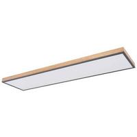 plafonnier in Graphitfarben max. 36Watt - Opal/Graphitfarben, Basics, Kunststoff/Metall (120/30/6,5cm) - Globo