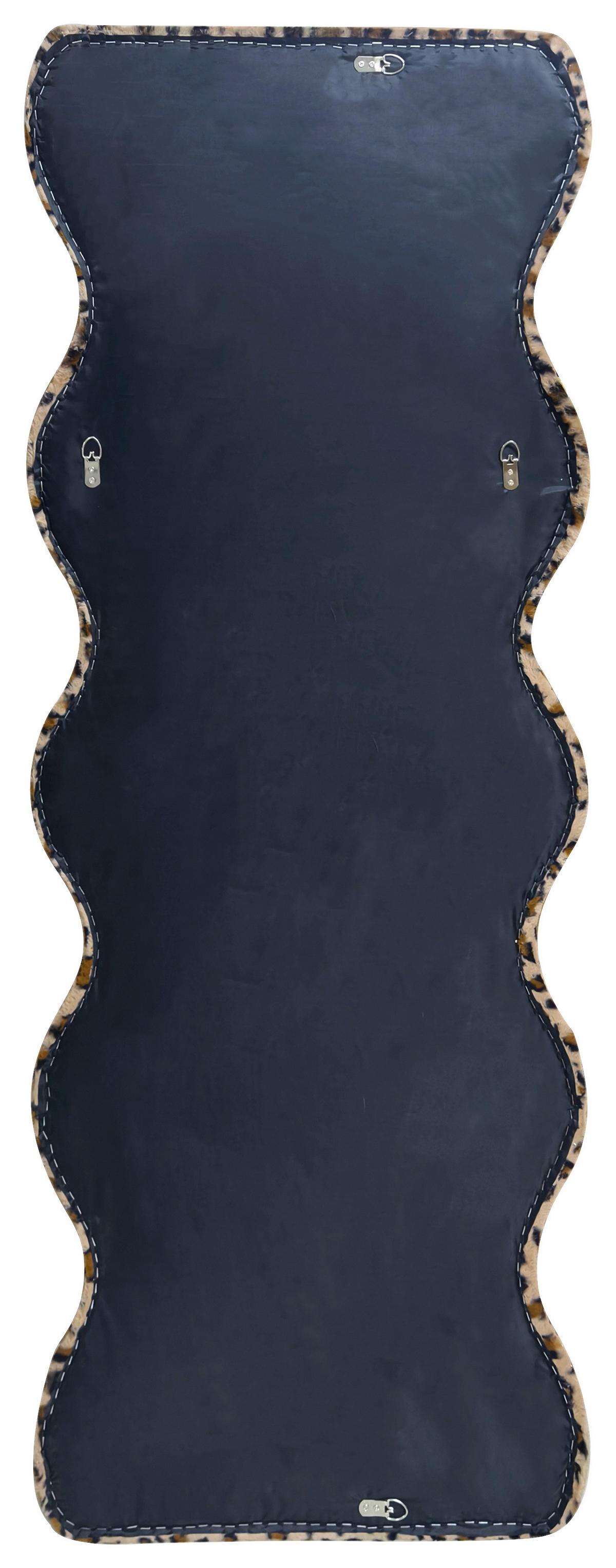 Oglindă de perete SUKI - maro, Romantik / Landhaus, sticlă/textil (60/160/4cm) - Premium Living