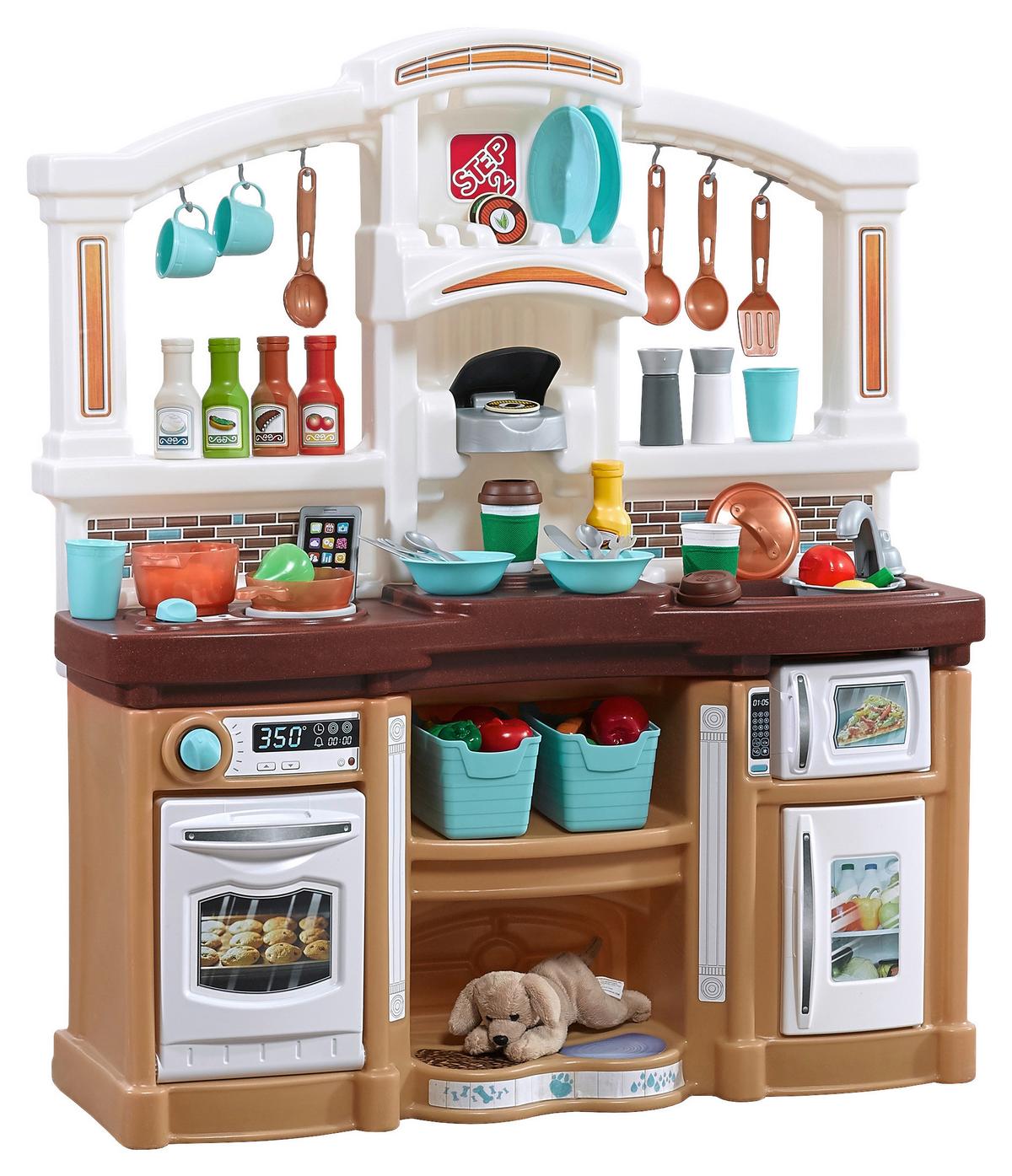 Kinderküche Fun with Friends, 40-teilig - Beige/Braun, Basics, Kunststoff (90,8/103,8/31,8cm)