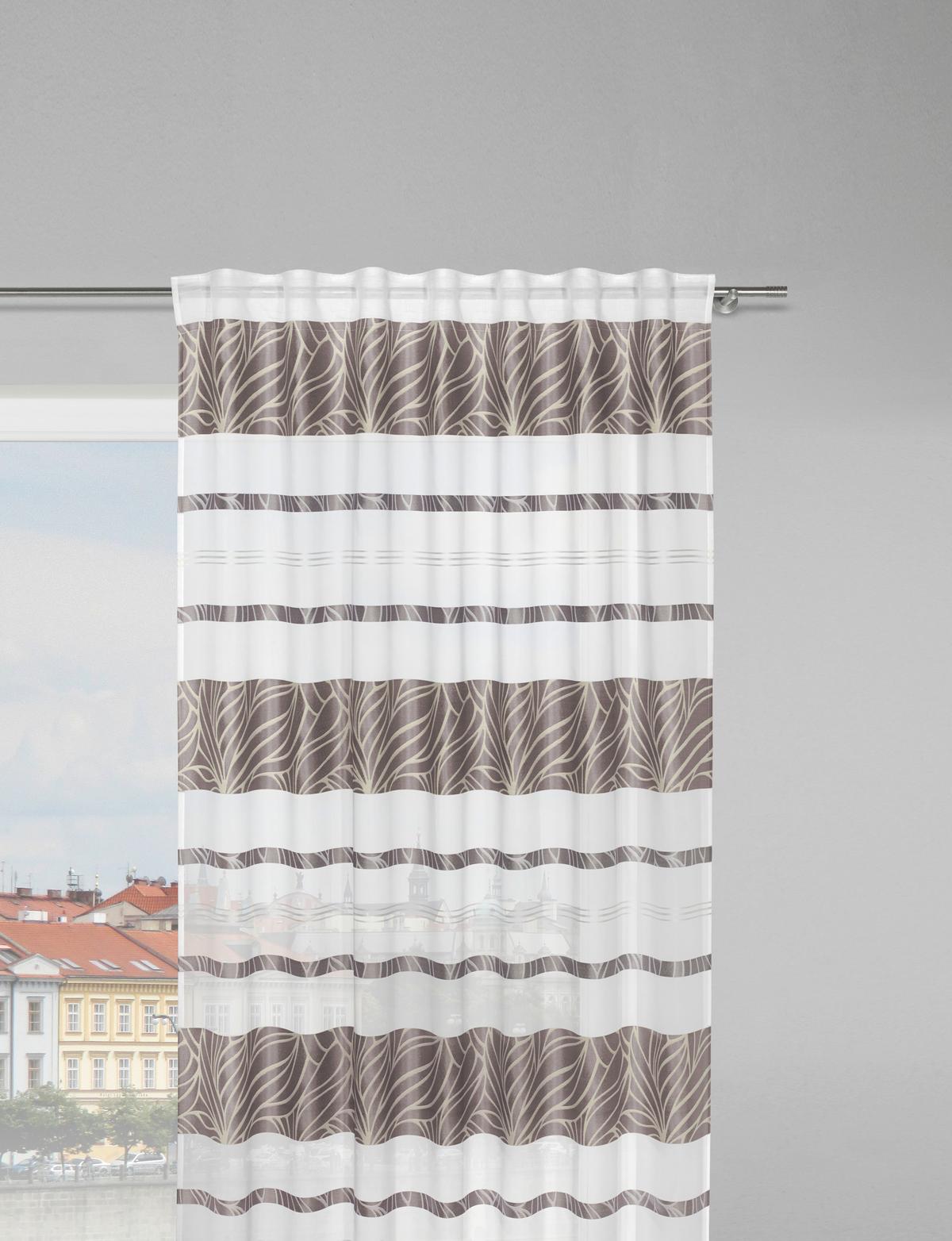 Fertigvorhang Anita Grau 140x245cm - Grau, Konventionell (140/245cm) - Modern Living