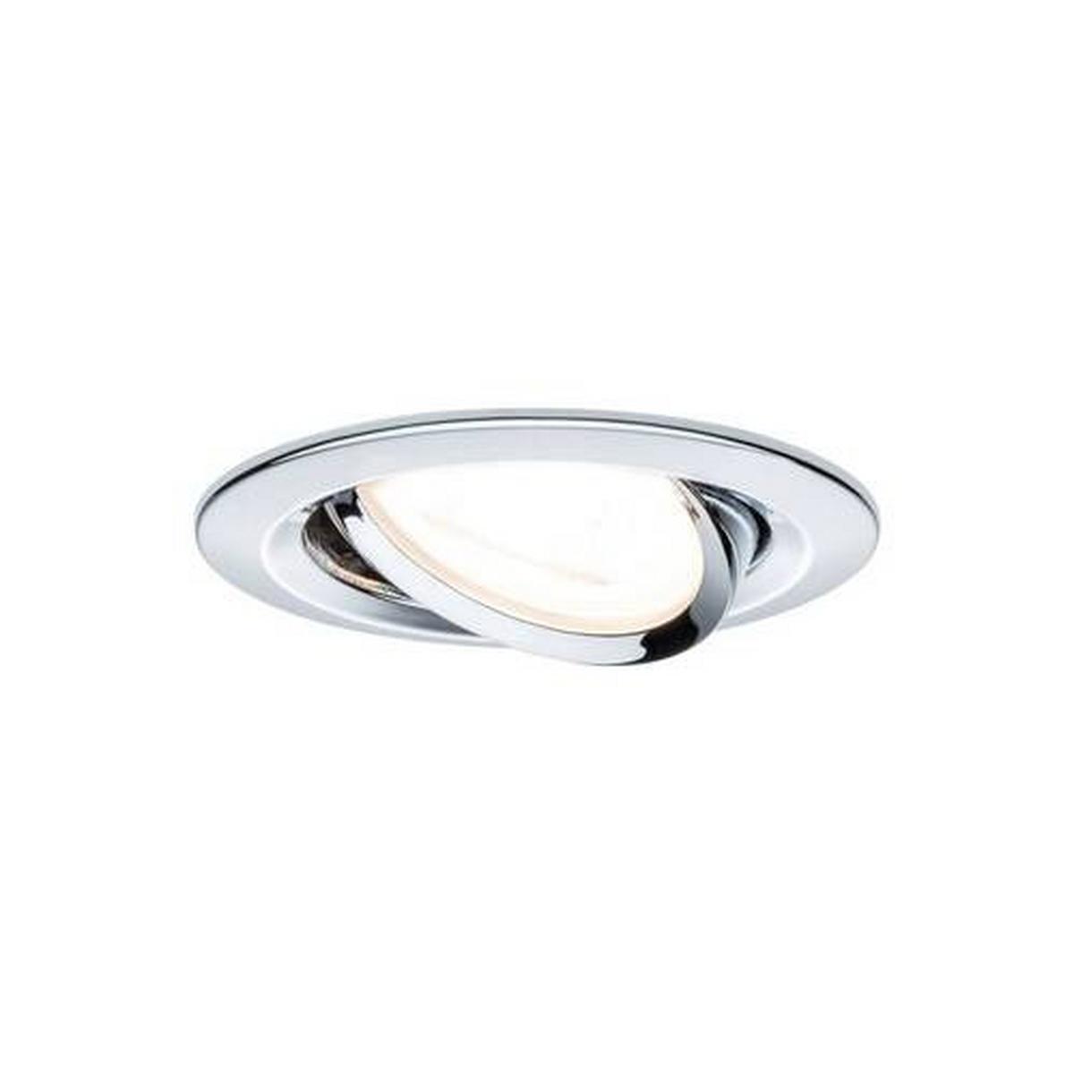 Deckenleuchte Nova in Chromfarben max. 6,5 Watt - Chromfarben, Design, Metall (8,4cm) - Paulmann