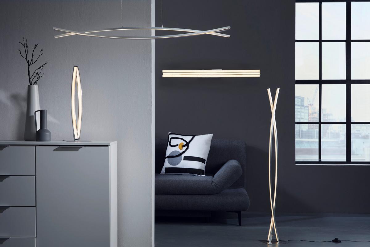 LED-Hängeleuchte Tillo max. 30 Watt - Weiß, KONVENTIONELL, Kunststoff/Metall (100/8/120cm) - Mömax