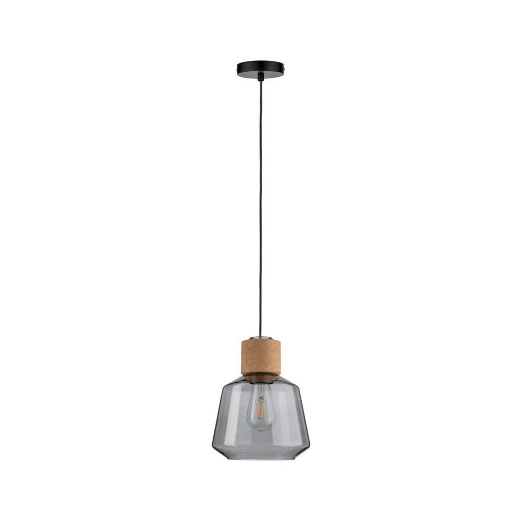 Hängeleuchte Noerdic Edla max. 20 Watt - Schwarz, KONVENTIONELL, Glas/Metall (20,8/110cm) - Paulmann