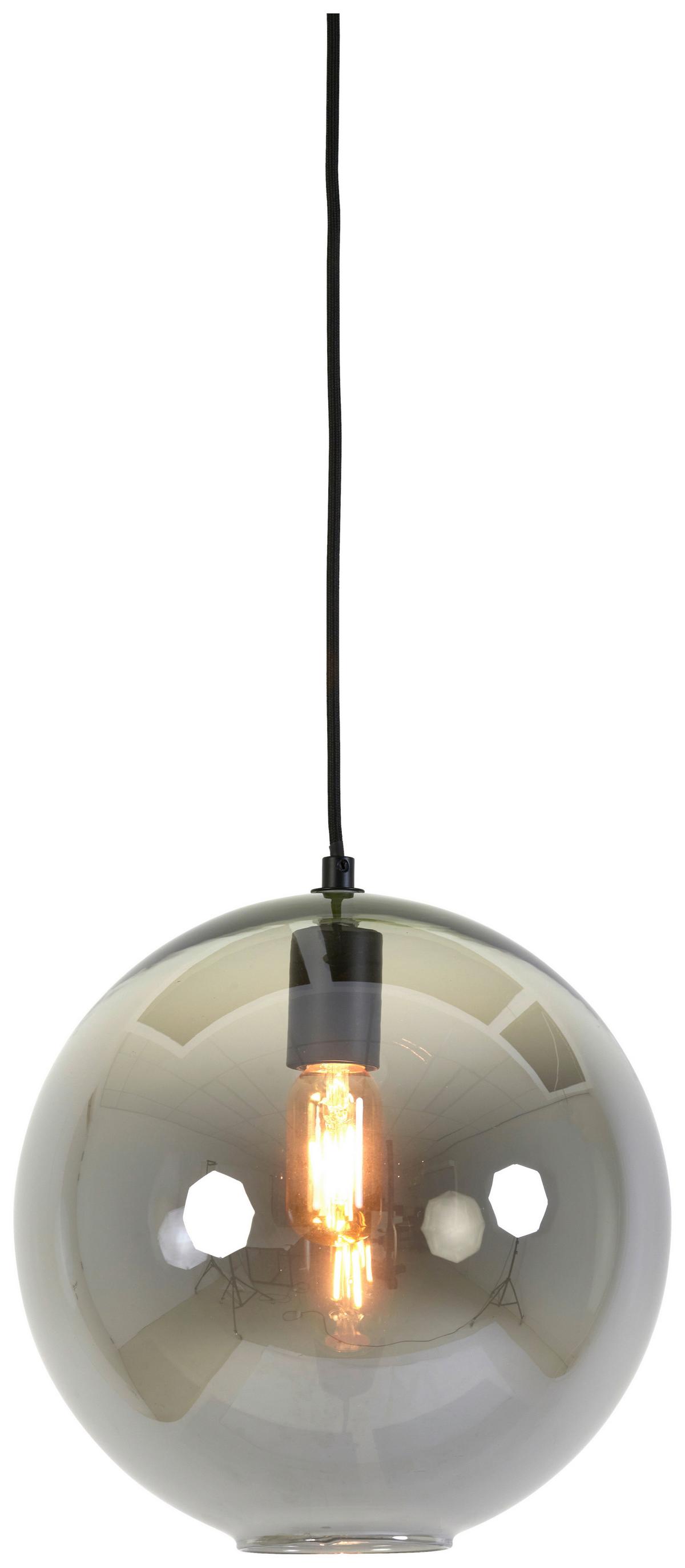 LAMPA WISZĄCA SUBAR - szary, Design, szkło (30/28cm) - Light & Living