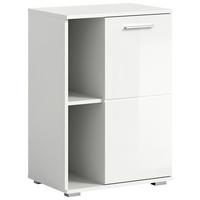 Omara Za Čevlje Prego, Bela Visok Sijaj - srebrne barve/bela, Design, umetna masa/leseni material (55/79/37cm) - Xora