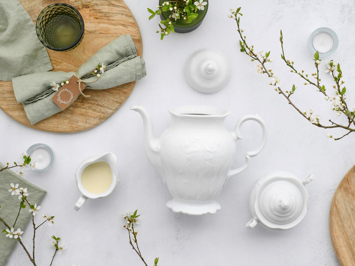 Kavni Servis Frederike, 3-Delni - bela, Basics, keramika - Creatable