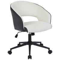 Scaun rotativ DAISY - bej/negru, Modern, plastic/lemn (57,5/78-86/62cm) - Mömax